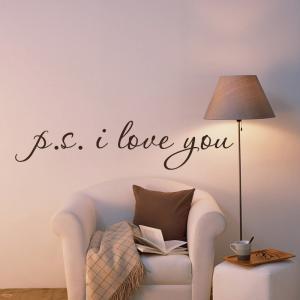 P.S. I LOVE YOU .. Wall Vinyl Word ..