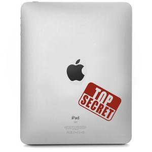 Top Secret decal for IPad - Sticker..