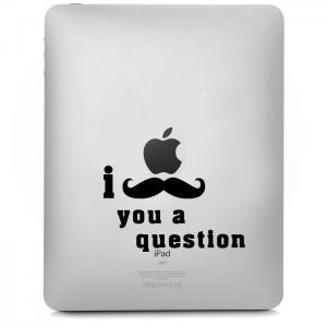 I Mustache You A Question For Apple Ipad, Ipad Ii,..