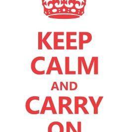 Wall Decal Quotes - Keep Calm And Carry On Wall..
