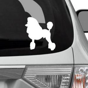 SALE - Poodle Dog Sticker Silhouett..