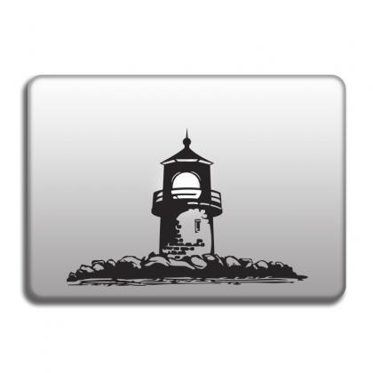 Lighthouse sticker for laptop, viny..