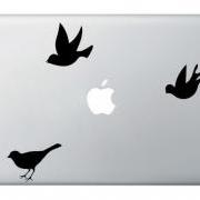 Buy 2 get 1 Free - THREE LITTLE BIRD - vinyl sticker, decal for macbook, macbook pro, laptops