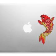 Koi Fish Design for Apple, Mac,Laptops Vinyl Skin Decal Sticker Full Color