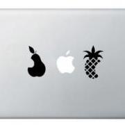 Incredible Logo - Pear, Apple, Pineapple, Fruity for Mac Decal, Vinyl Sticker - Buy 2 get 1 Free
