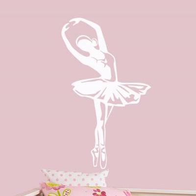 Ballerina sticker for Wall, Art ballet vinyl decals, Girls Room Decoration , Dancer Wall stickers