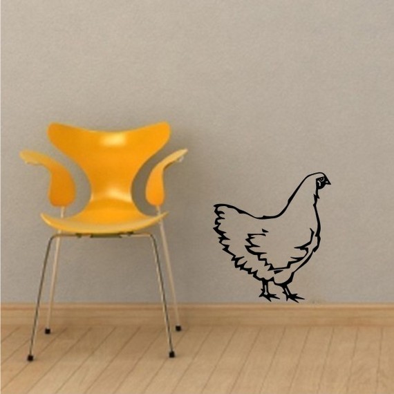 Chicken Hen - Vinyl Wall Art Sticker Decal