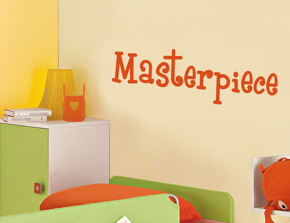 Masterpiece Kids Room Wall Decal Vinyl Lettering Words Quotes - Color Choice