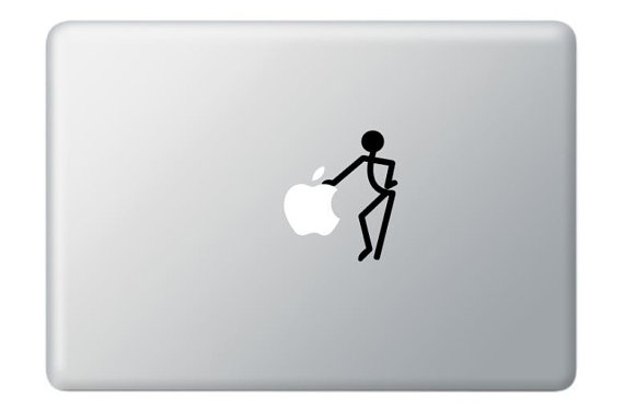 Buy 2 Get 1 - Stick Man Figure Vinyl Sticker, Decal For Macbook, Macbook Pro, Ipad, Laptops