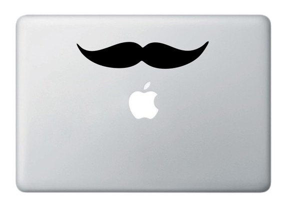 Buy 2 get 1 Free Party Mustaches for Apple Macbook Decal,Mac,Laptops Vinyl Sticker