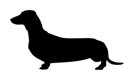 Dachshund Silhouette Dog - Buy 2 get 1 Free - Vinyl Decal for Car Window and Laptops, Mackbook