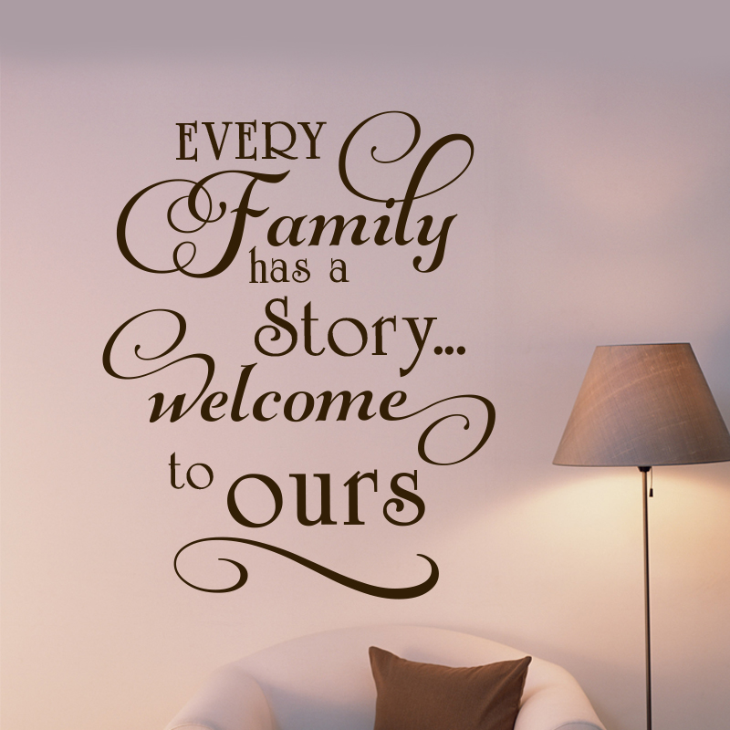 Wall Decal Quotes - Every Family ... art decor for home, vinyl decals for wall, quote stickers, Inspired Decals