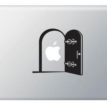 Stickers Macbook Door, Gate - This Vinyl Decal ideal for Macbook, IPad, Laptops, Car and more.