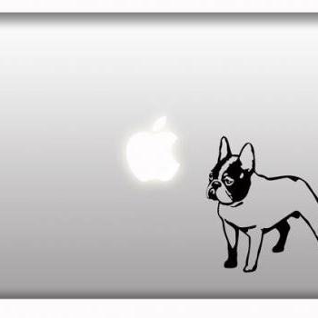 French Bulldog Stickers for Macbook Apple Laptop Car Window Decal Set of 2